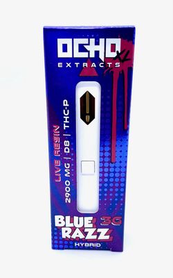 3G DISPOSABLE - BLUE RAZZ LIVE RESIN THCP BLEND - HYBRID - OCHO XL