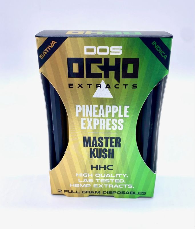 2 FULL GRAM PINEAPPLE EXPRESS &amp; MASTER KUSH - HHC - DOS OCHO EXTRACTS