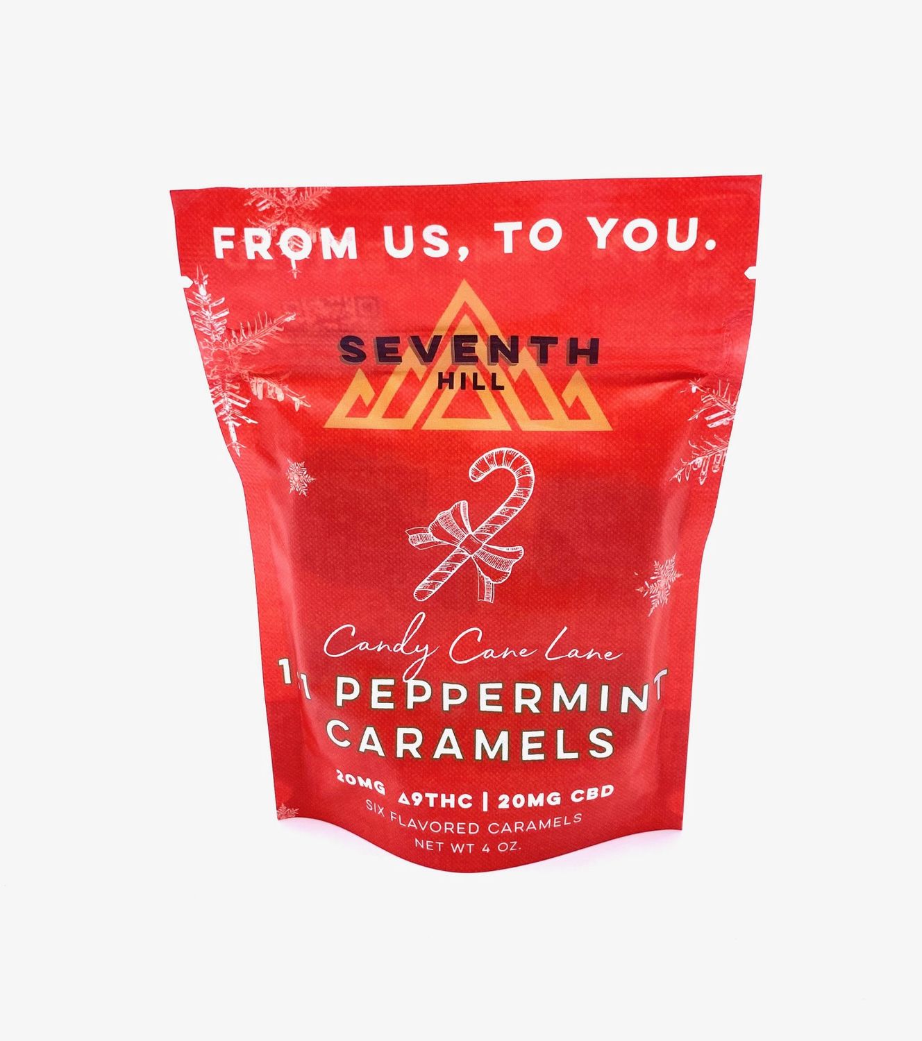1:1 Candy Cane Lane Peppermint Caramels
