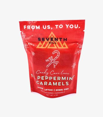 1:1 Candy Cane Lane Peppermint Caramels