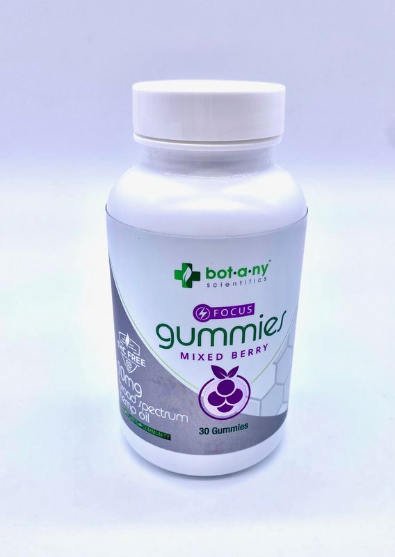 10 mg CBD Focus Mixed Berry Gummies
