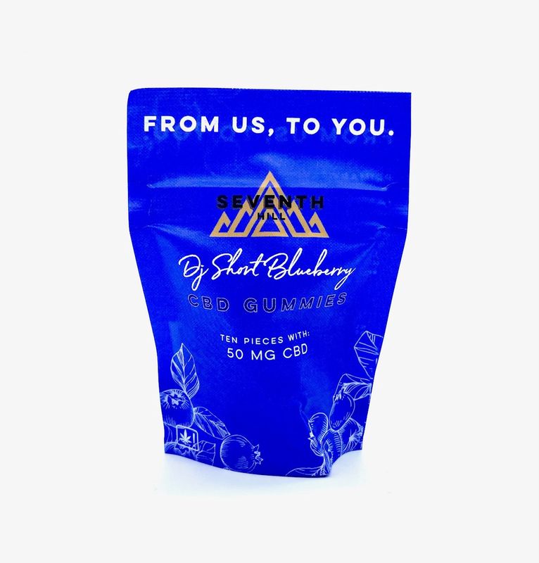 DJ Short Blueberry 50 mg CBD Gummies)