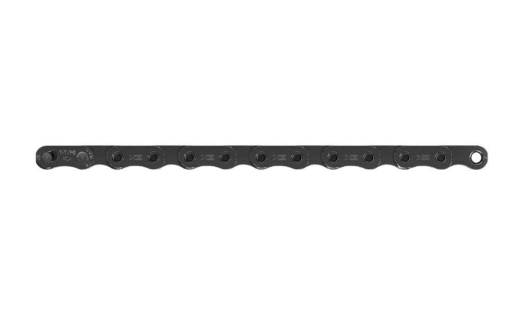 Sram Chain x0 T-Type Eagle Dark Polar Solidpin 126 Links W/Powerlock T-Type Pvd 1pc 2023: BLACK 12 speed