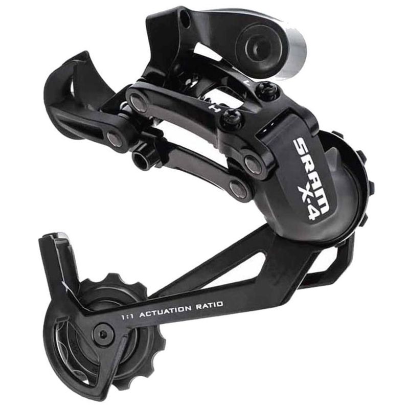 Sram x4 Rear Derailleur: BLACK 7/8/9 spd long cage