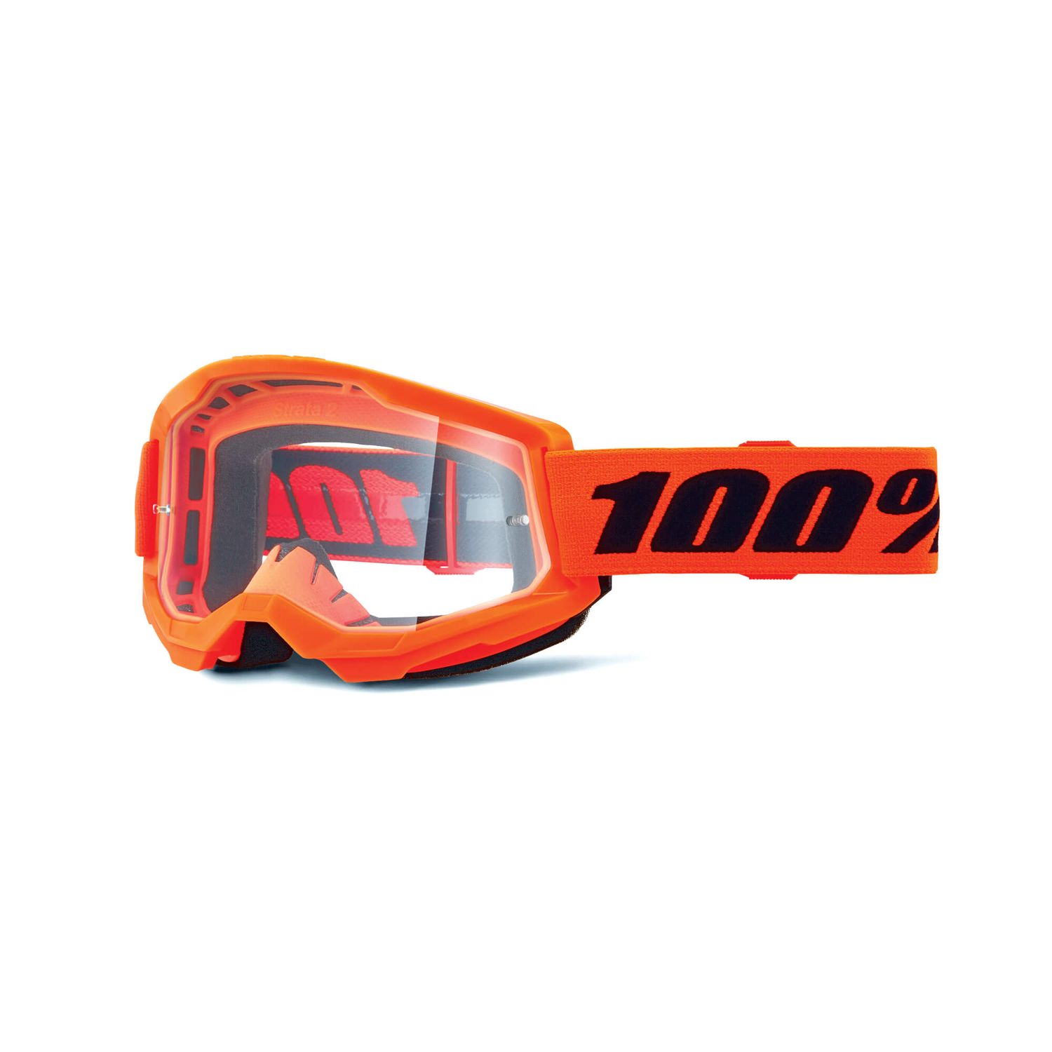 Strata 2 Goggles - Neon Orange / Clear Lens