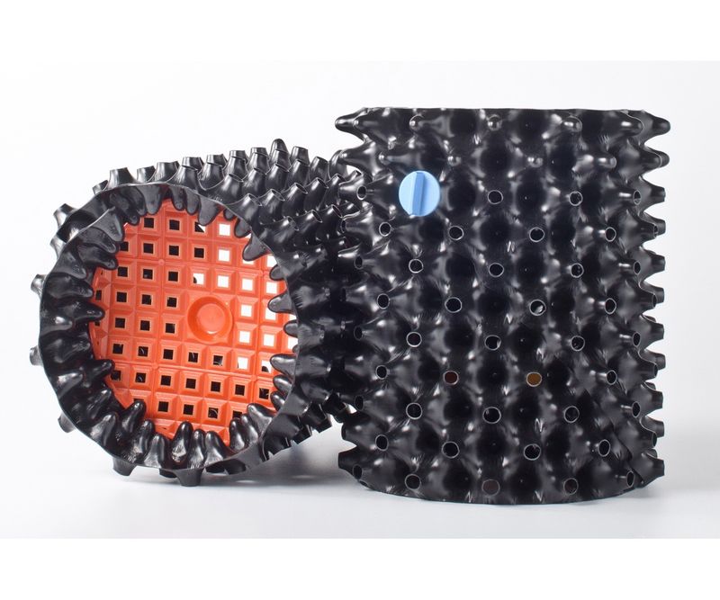 1 GAL EQUIVILANT Air-Pot Container #1 (0.8 gal/3.1 L, orange base)