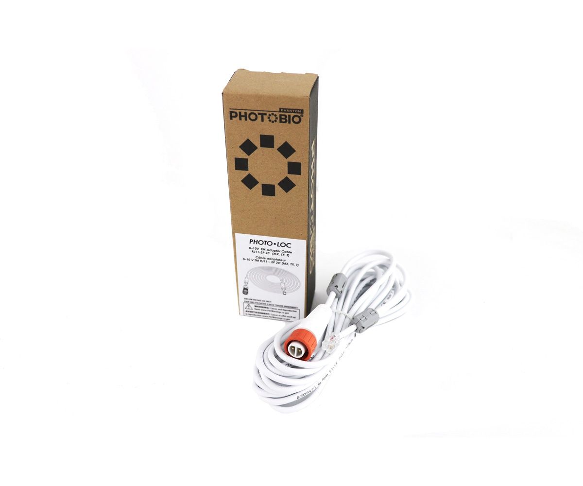 PHOTOBIO PHOTO LOC 0-10V TM Adapter Cable, RJ11-2P 20' (for: MX, TX, T)