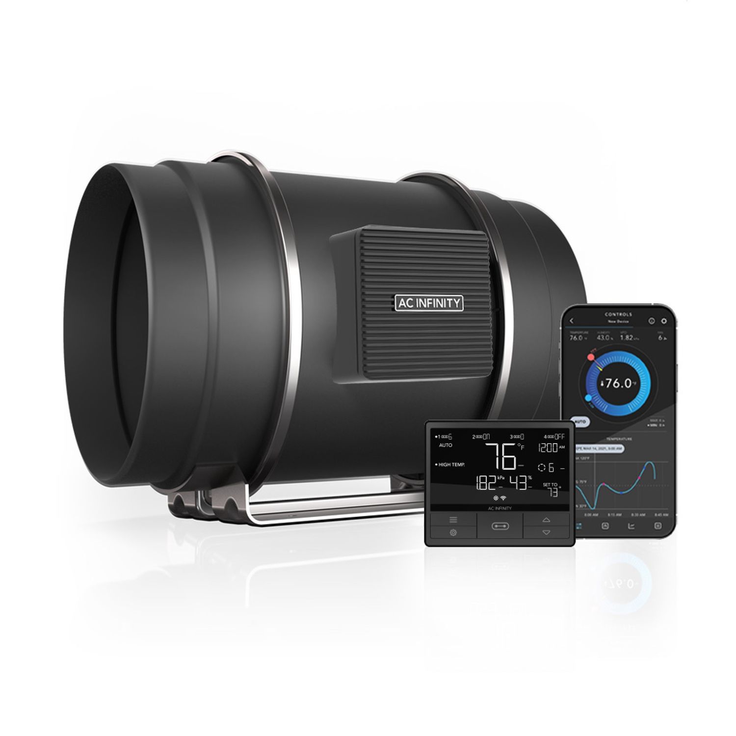 AC INFINITY CLOUDLINE PRO T8 INLINE DUCT FAN