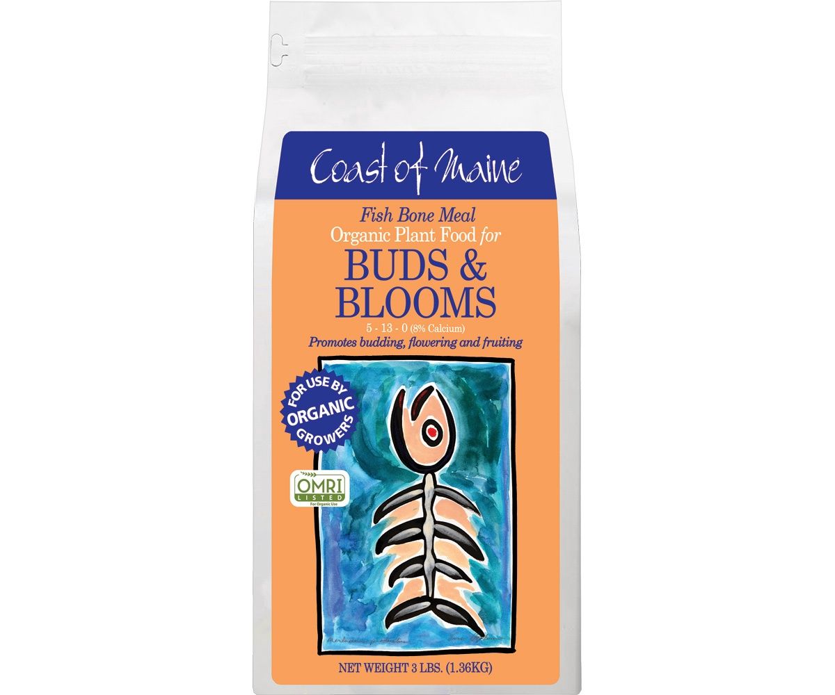 3LB COAST OF MAINE FISH BONE MEAL BUDS AND BLOOMS