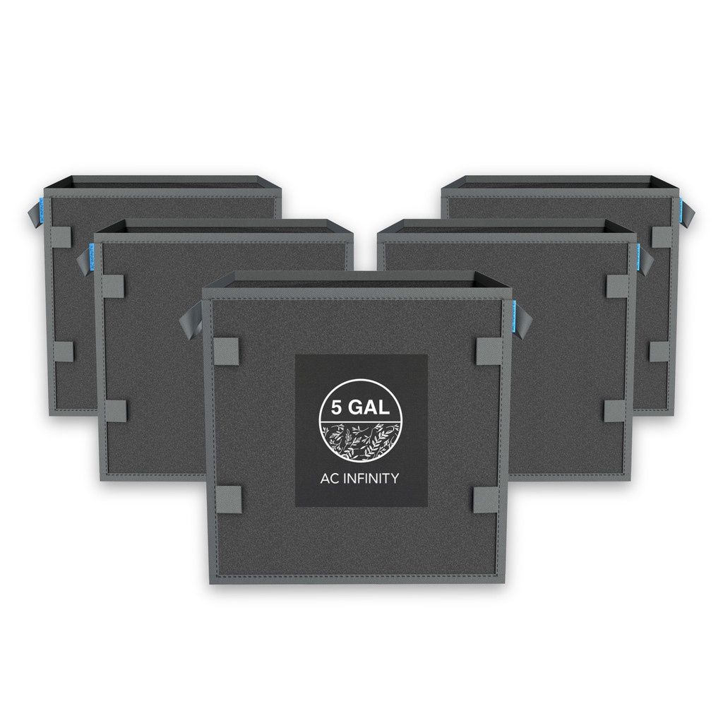 5 GAL. AC INFINITY SQUARE FABRIC POTS