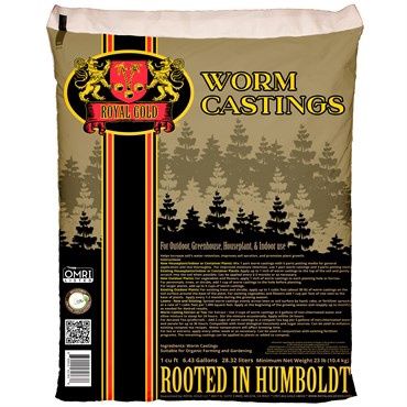1 CU FT ROYAL GOLD WORM CASTINGS