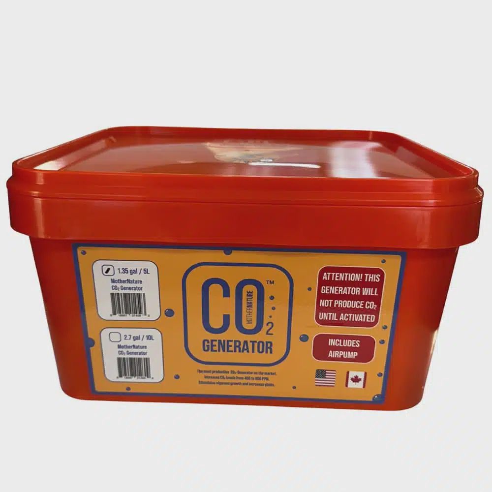MOTHER NATURE C02 GENERATOR 5 LITER KIT WITH SINGLE OUTLET AIR PUMP