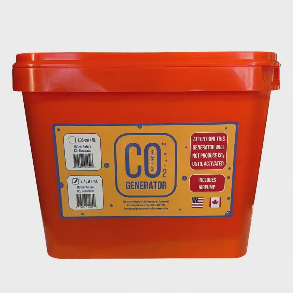 MOTHER NATURE C02 GENERATOR  10 LITER KIT WITH SINGLE OUTLET AIR PUMP