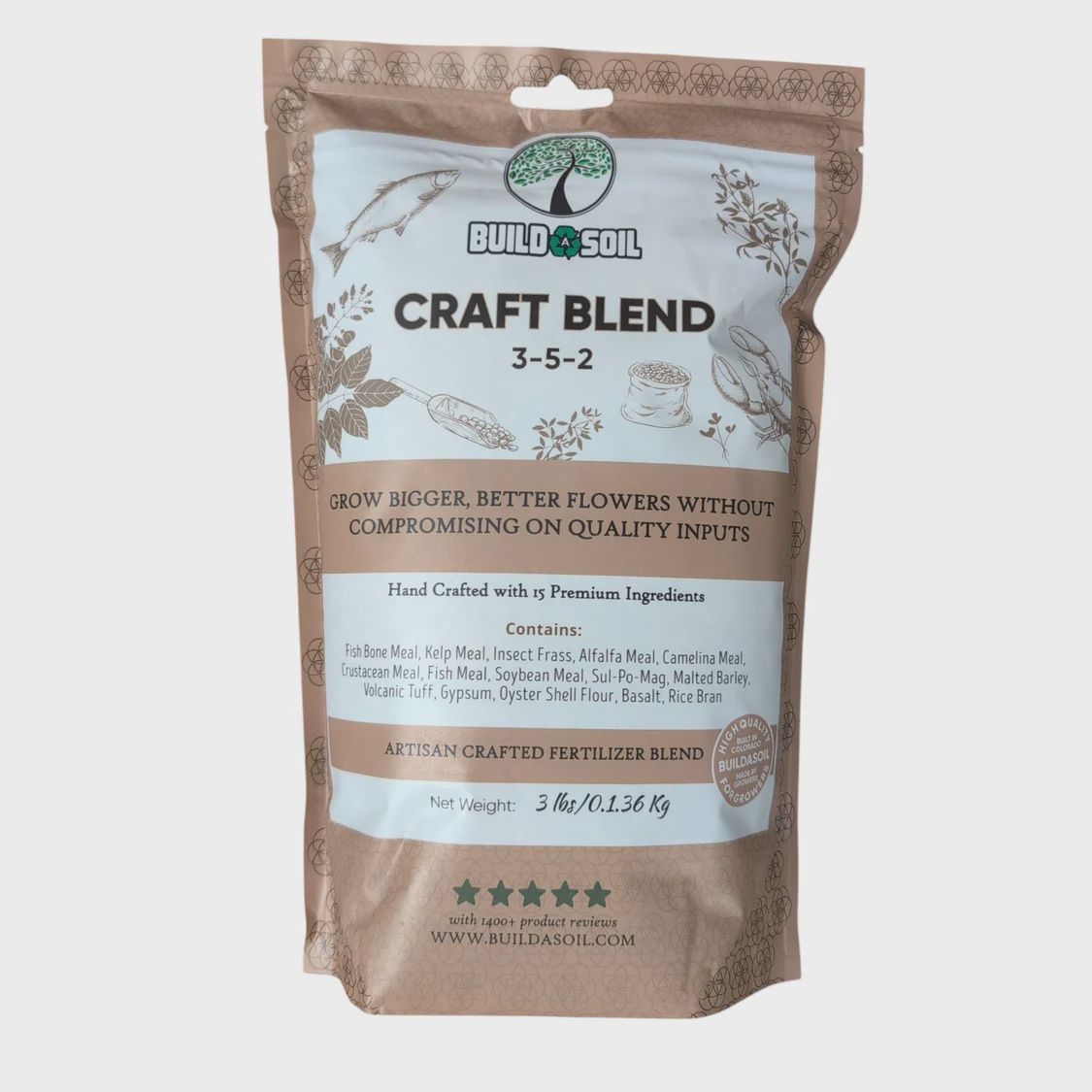 BuildASoil Craft Blend - Nutrient Pack 3LB.
