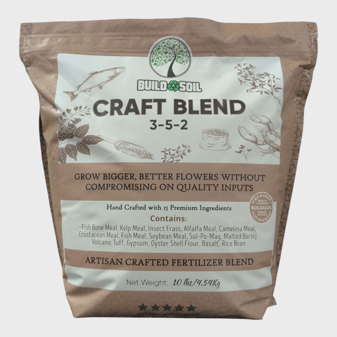 BuildASoil Craft Blend - Nutrient Pack 10LB.