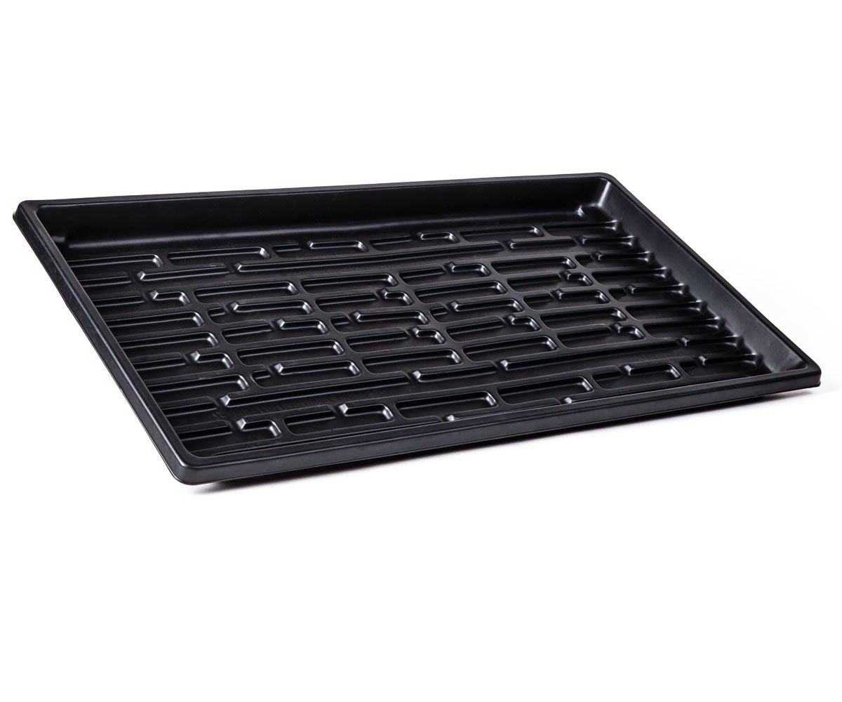 SunBlaster Double-Thick Microgreen Tray, 10” x 20” x 1.25" Deep, NO HOLES