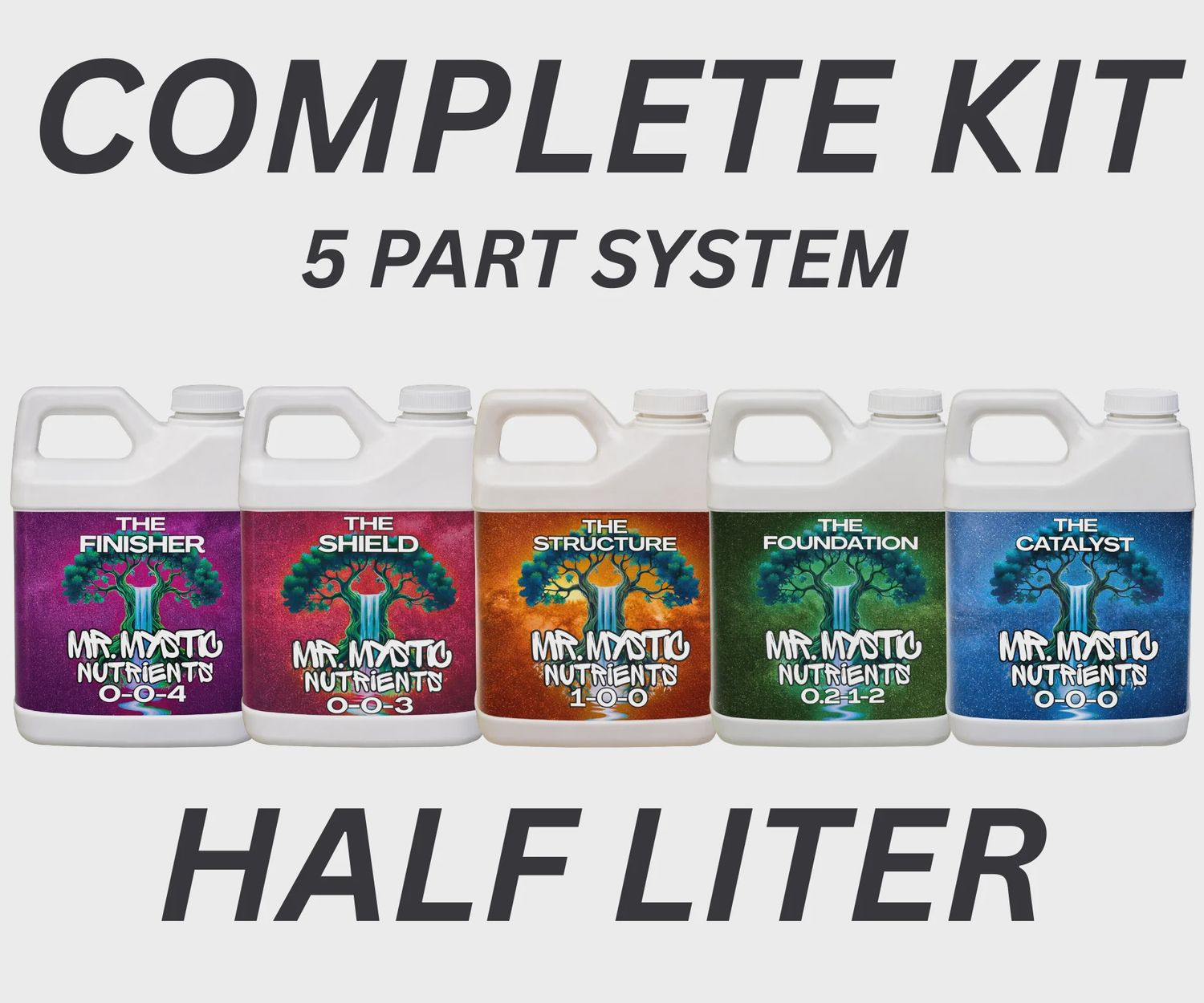 MR MYSTIC NUTRIENTS 1/2 LITER COMPLETE KIT