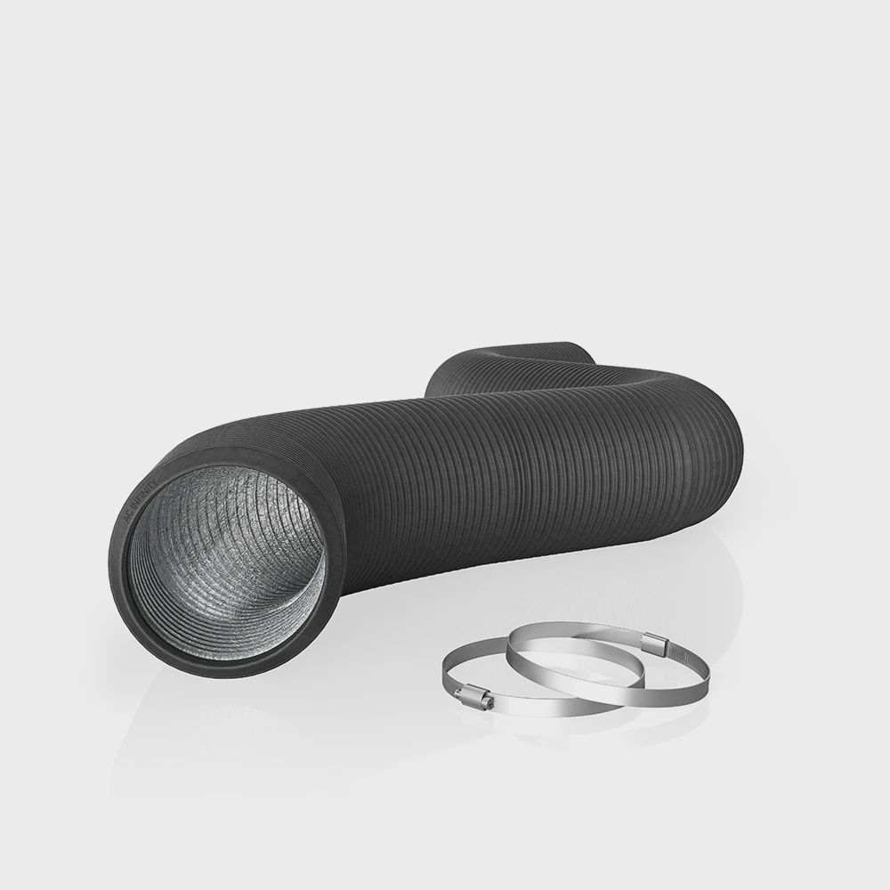 4" AC INFINITY FLEXIBLE DUCTING, DURABLE FOUR LAYER ALUMINUM 25 FT LONG