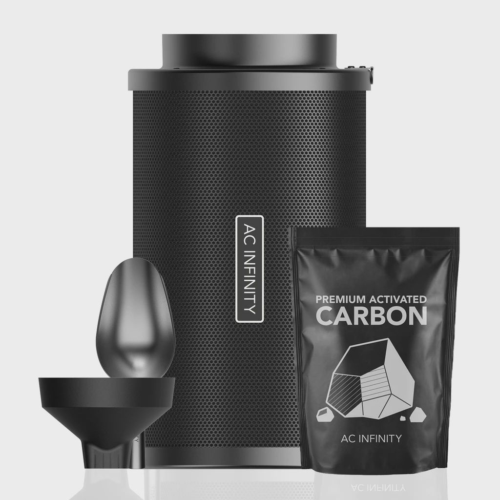 Refillable Carbon Filter Kit 8" with Extra Charcoal Refill