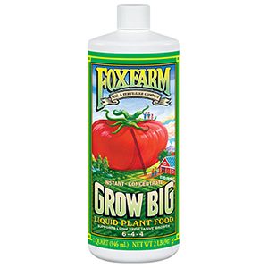 1 QT FOX FARM GROW BIG LIQUID CONCENTRATE