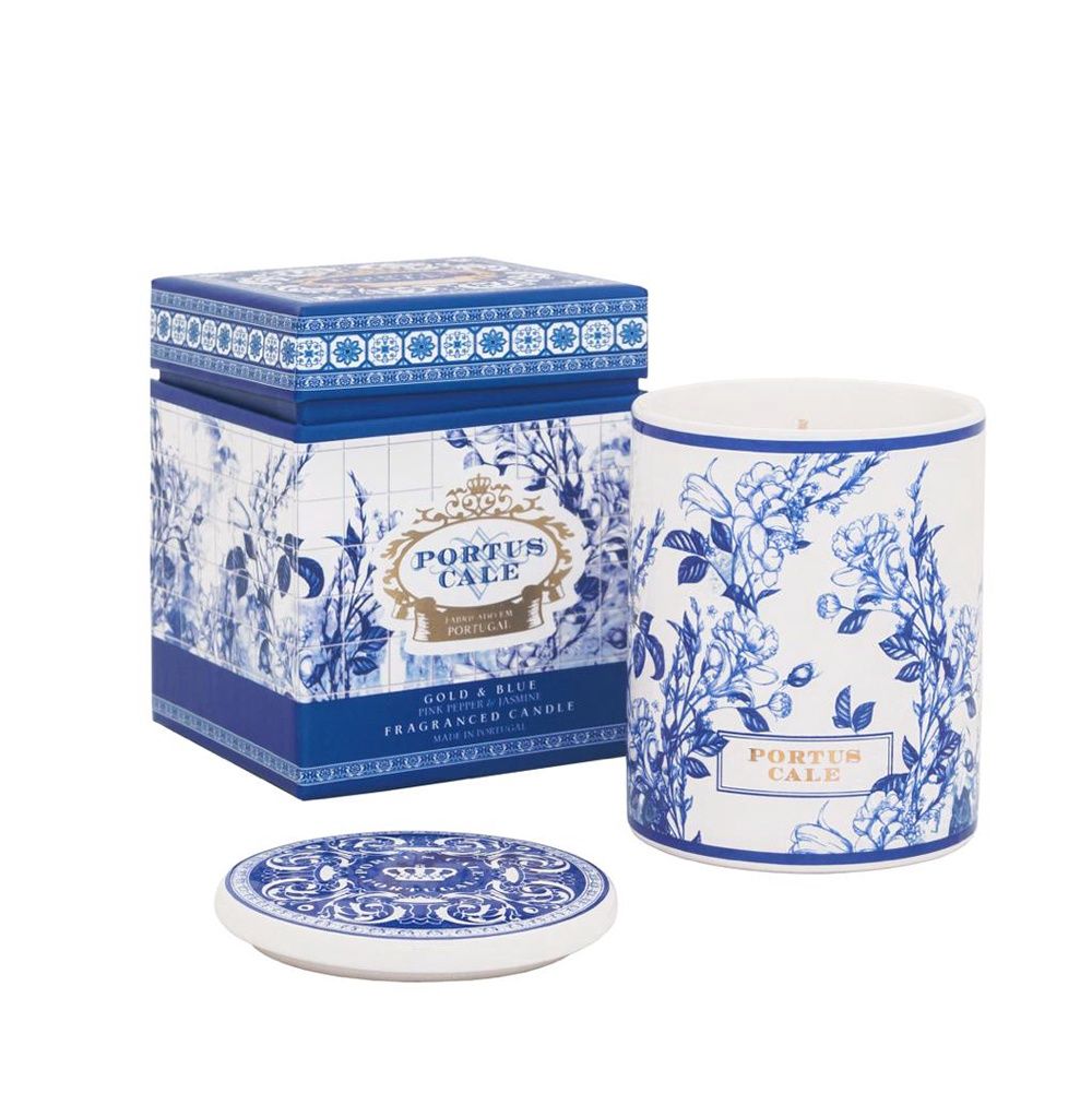 Gold &amp; Blue Candle