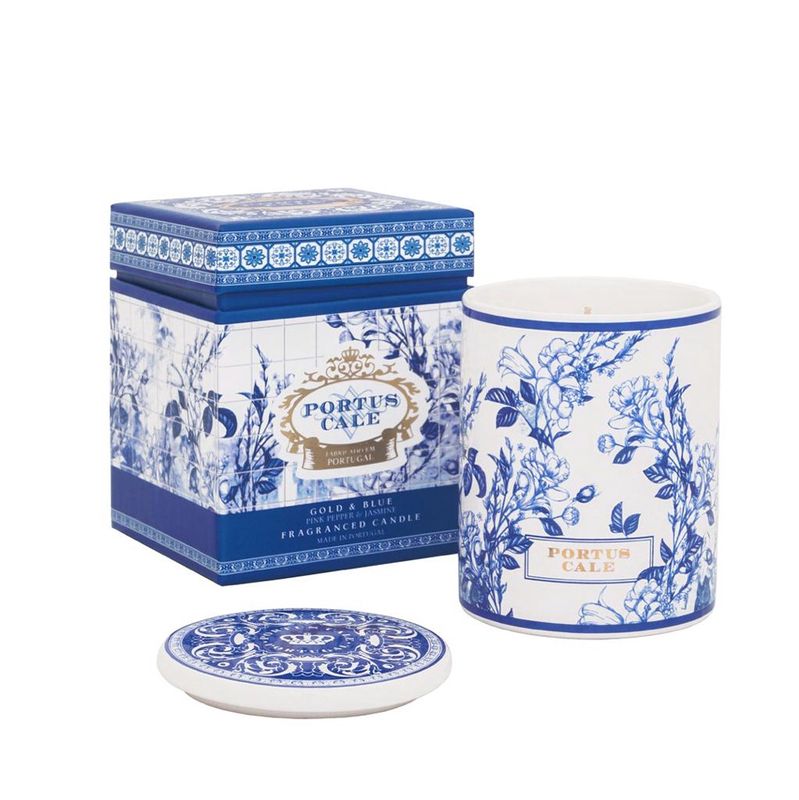 Gold &amp; Blue Candle