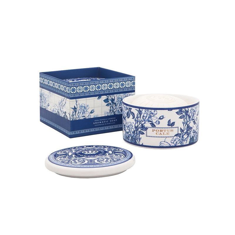 Gold &amp; Blue Soap In Jewel Box