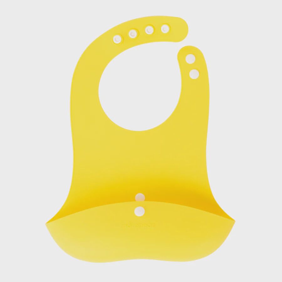 Roll And Snap Bib, Color: Banana
