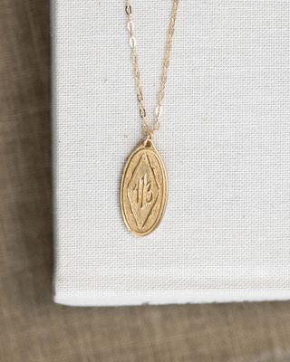 Philippians 4:13 Gold Necklace