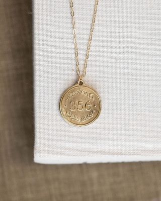 Proverbs 3:5-6 Gold Necklace