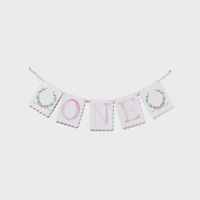 "One" Highchair Banner