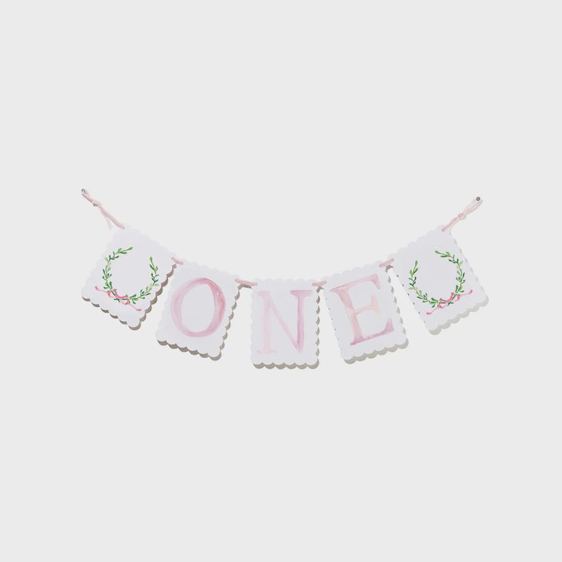 &quot;One&quot; Highchair Banner