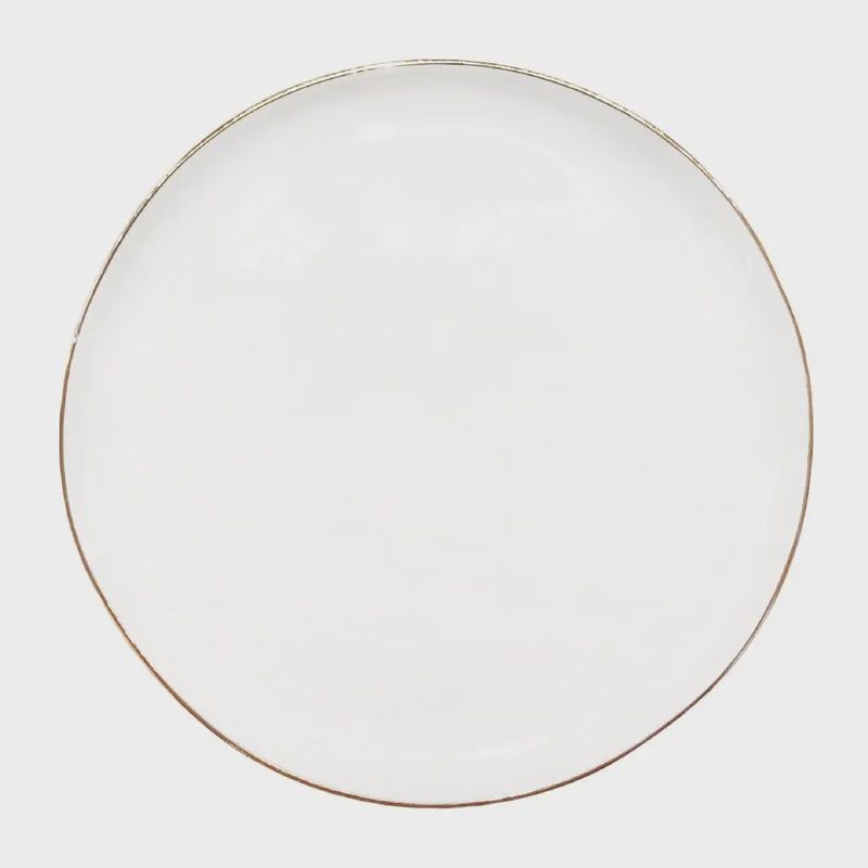 Abbesses Plate Medium Gold Rim