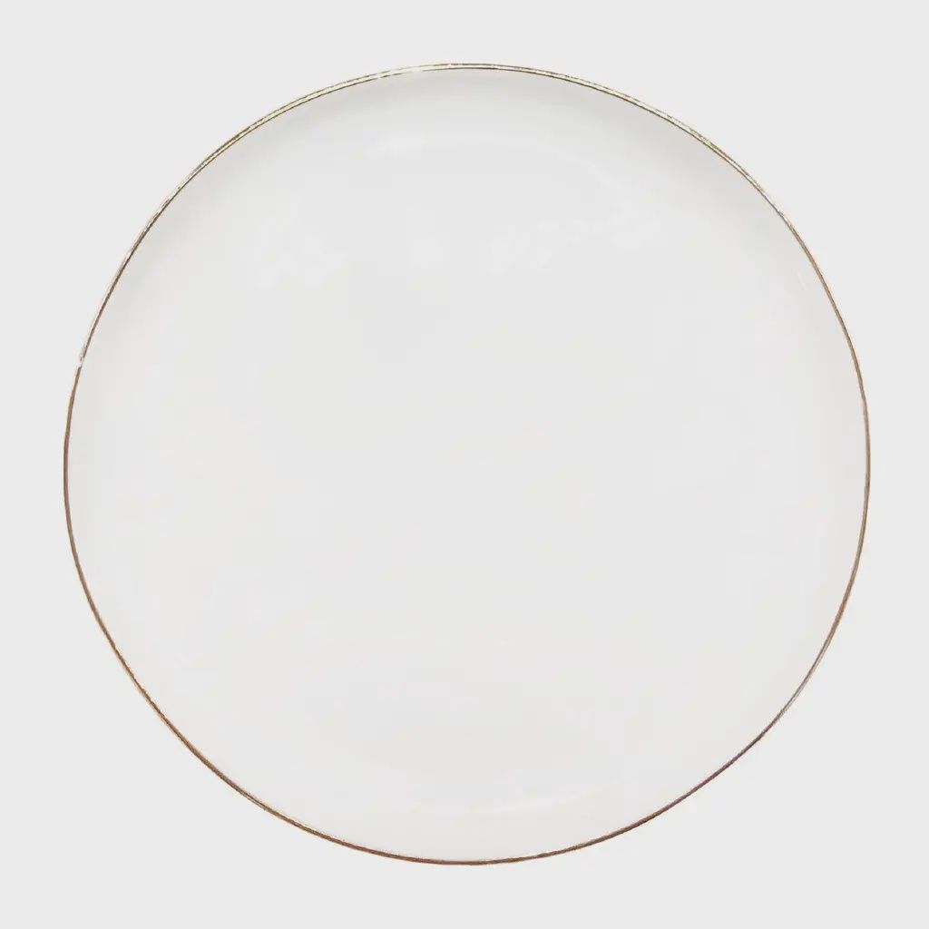 Abbesses Plate Small Gold Rim
