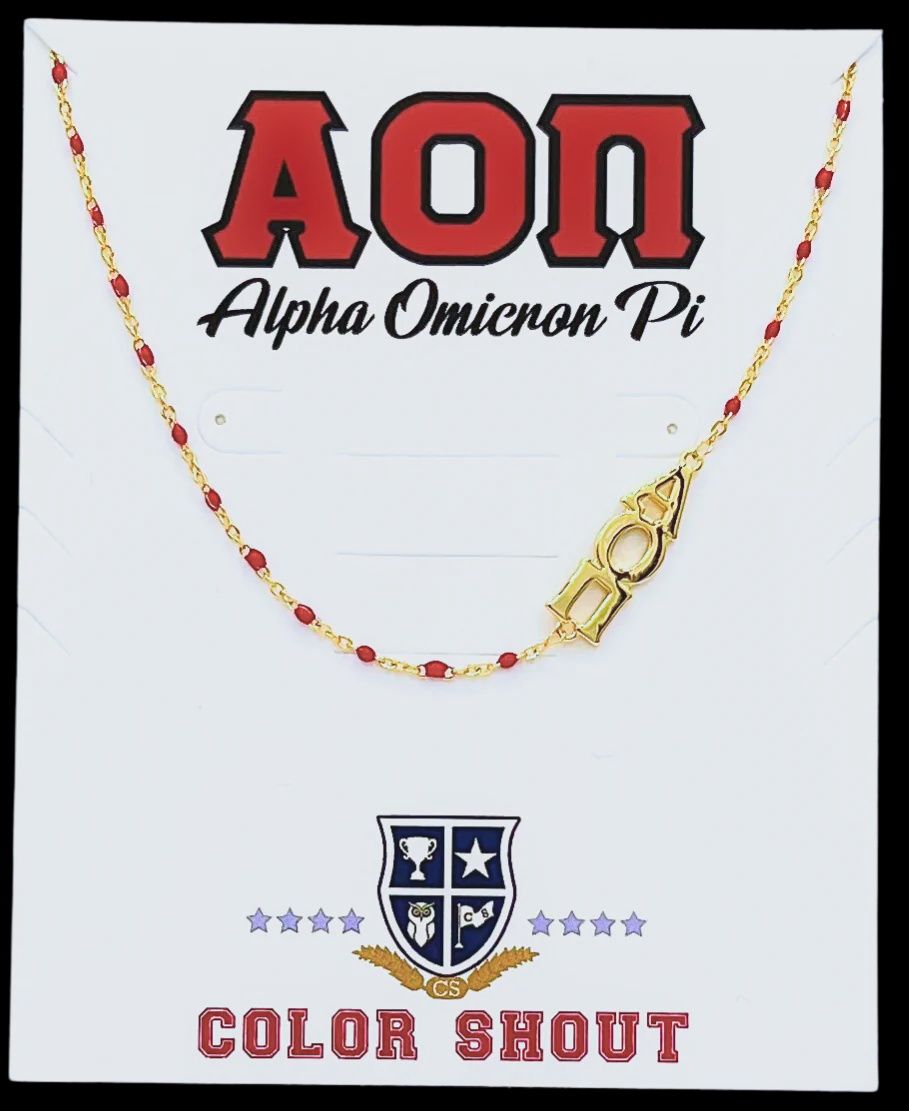 The AOII Necklace with Bead