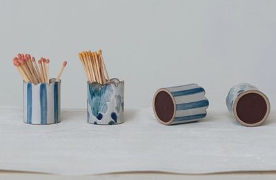 Blue Match Holder