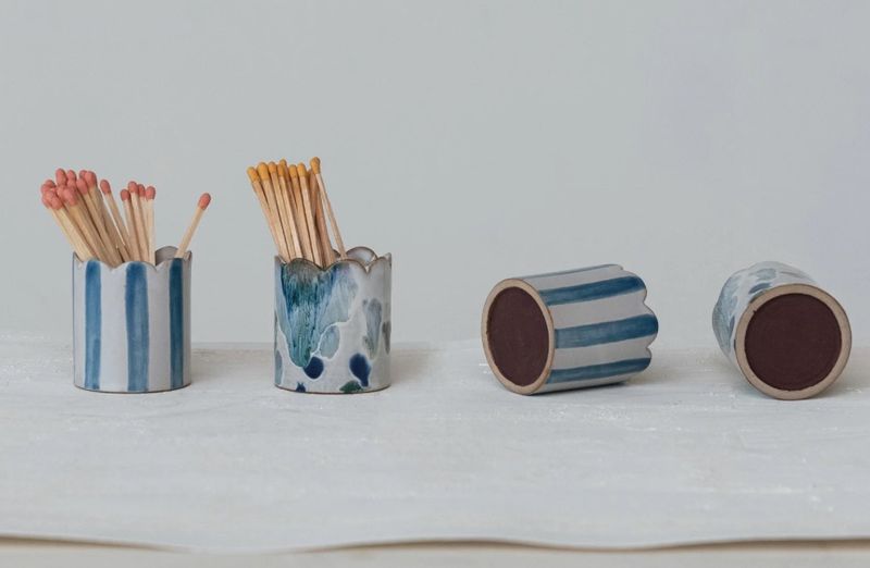 Blue Match Holder