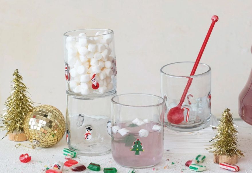 Holiday Drinking Glass