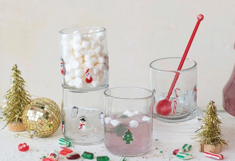Holiday Drinking Glass