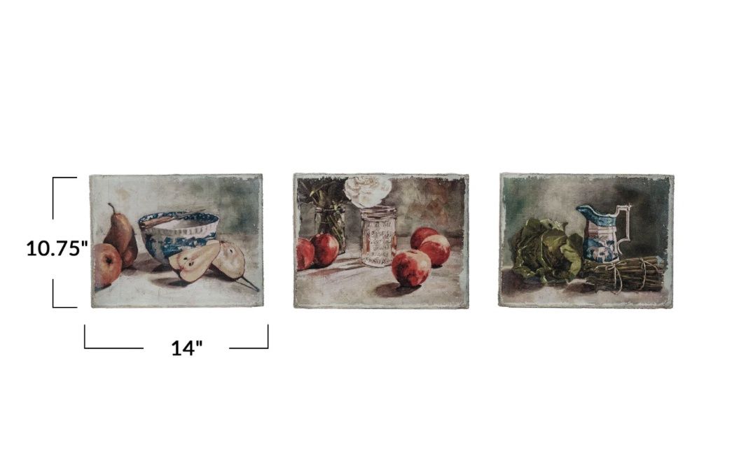 Kitchen Canvas w Still Life Fruit Image