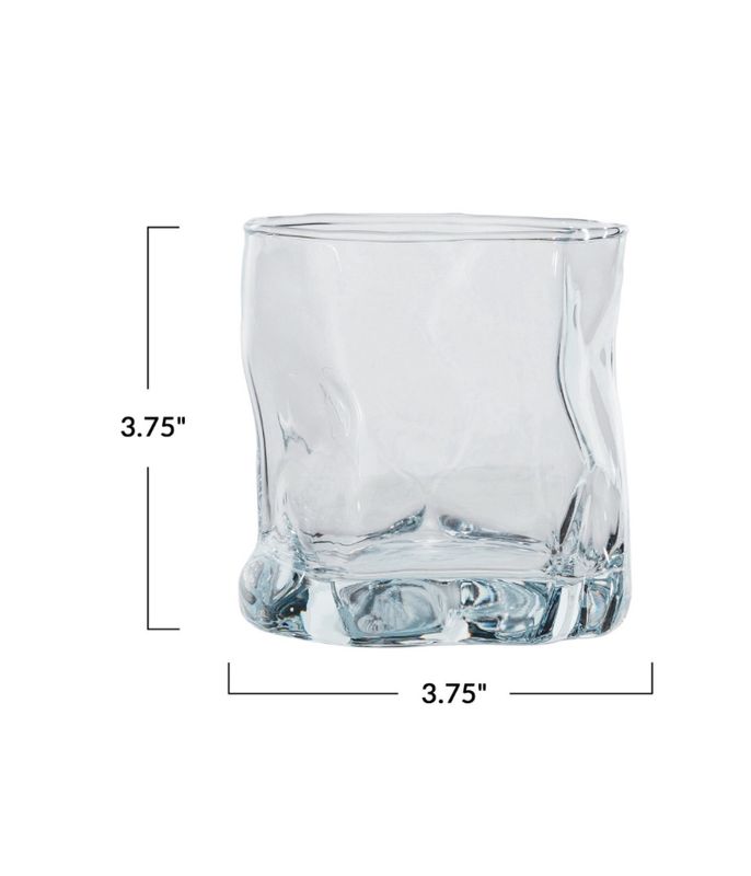 Organic Shaped Lowball  Glass