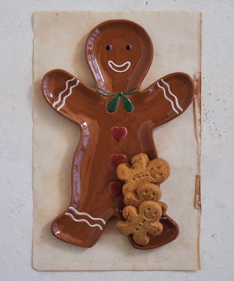 Gingerbread Stoneware Plate