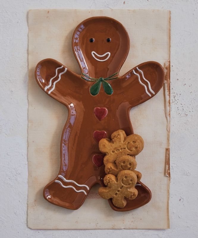 Gingerbread Stoneware Plate