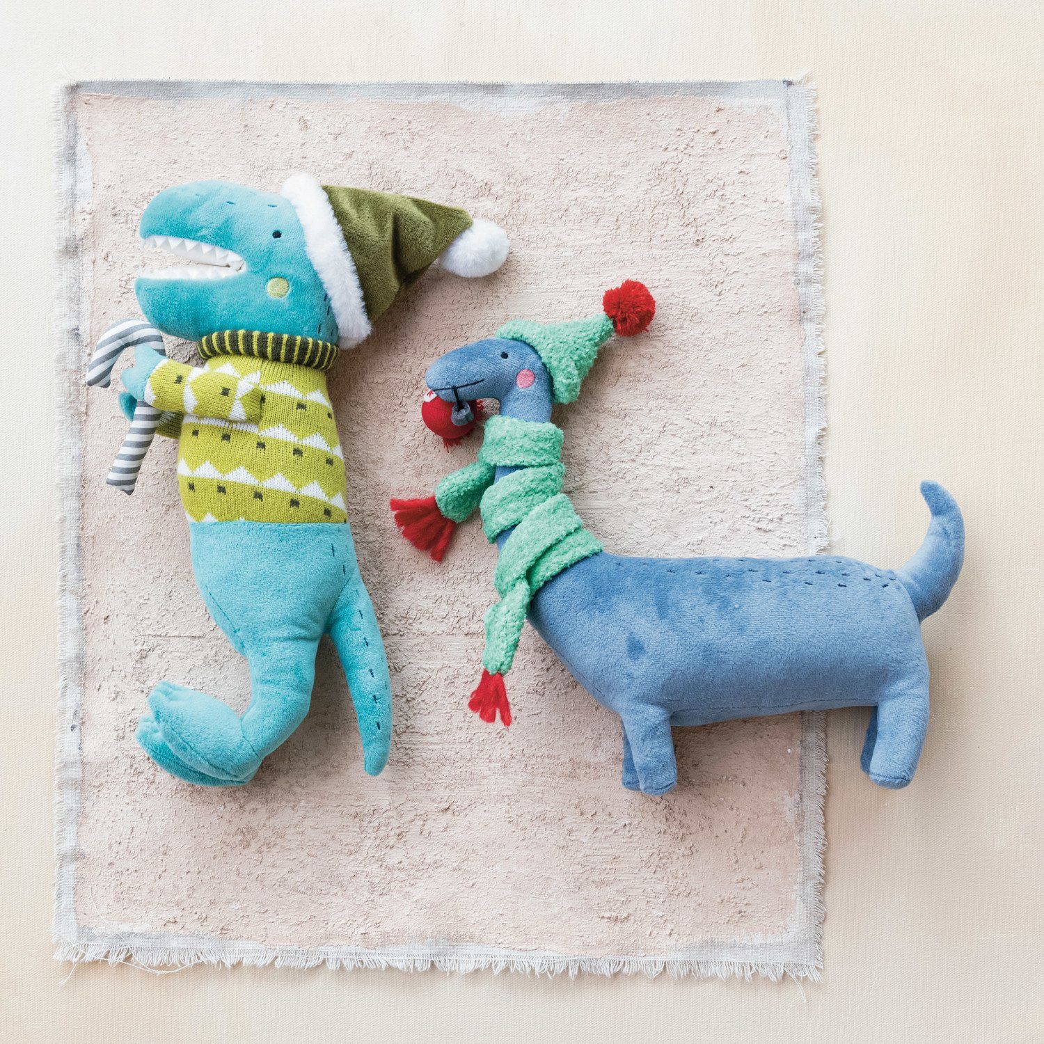 Christmas Dinosaur Toy in Clothes