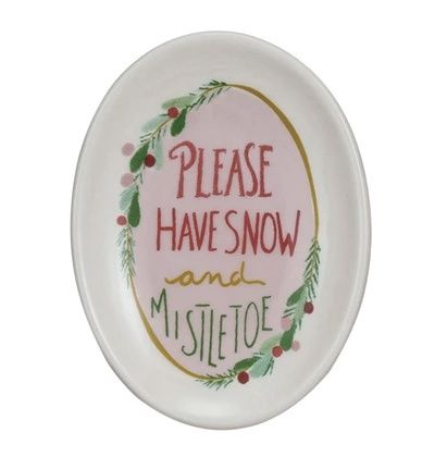 Holiday Trinket with Saying, Character: Snow