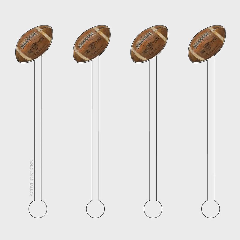 Vintage Football Stir Sticks
