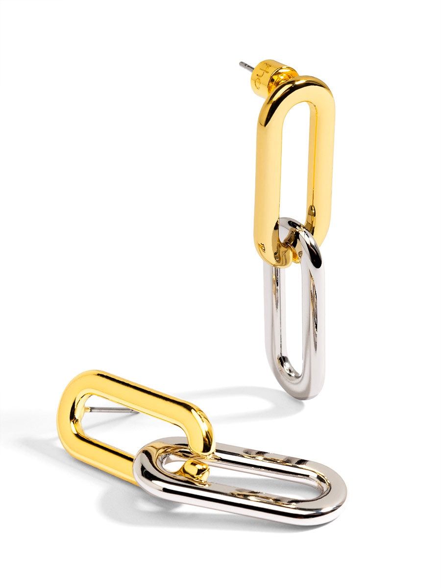 Cable Link Earrings