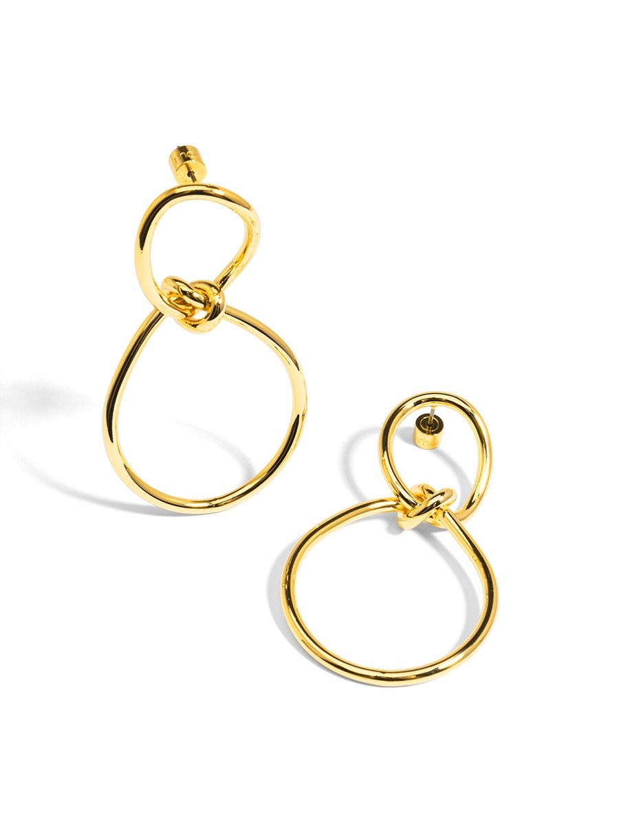 Infinity Knotted Drop Earrings