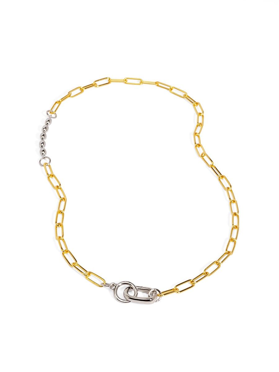 Mixed Metals Collar Necklace