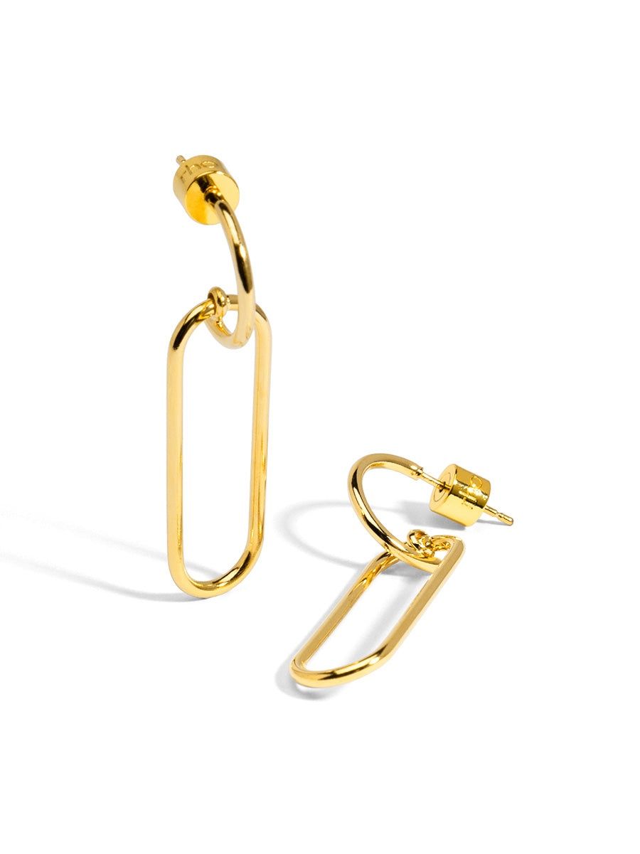 Paperclip Drop Earrings